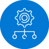 Endpoint Management Icon - Light Blue Circle