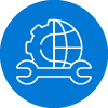On-Site Service Icon - Light Blue Circle